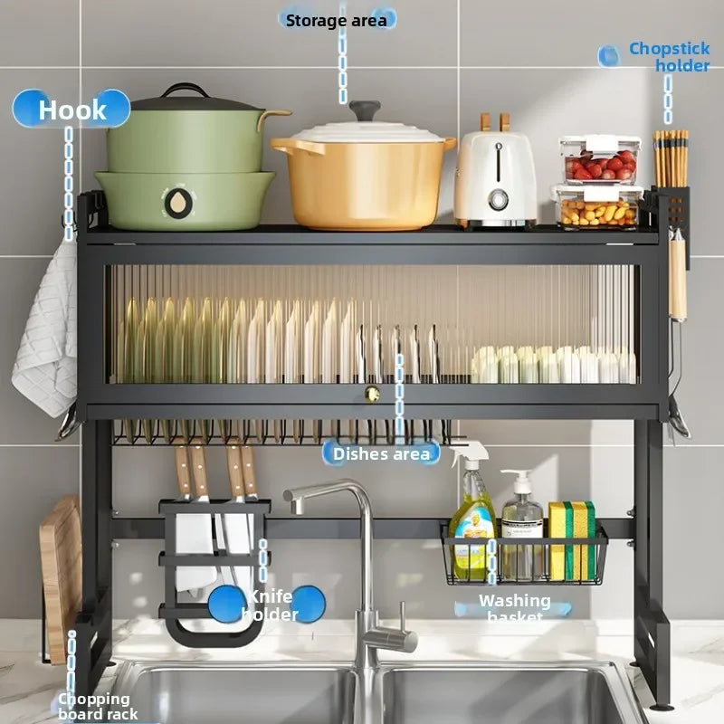 Kitchen Dust Sink Shelf Countertop Dish Shelf Dish Shelf Sink Dish Rack Drain Rack Oasis Select