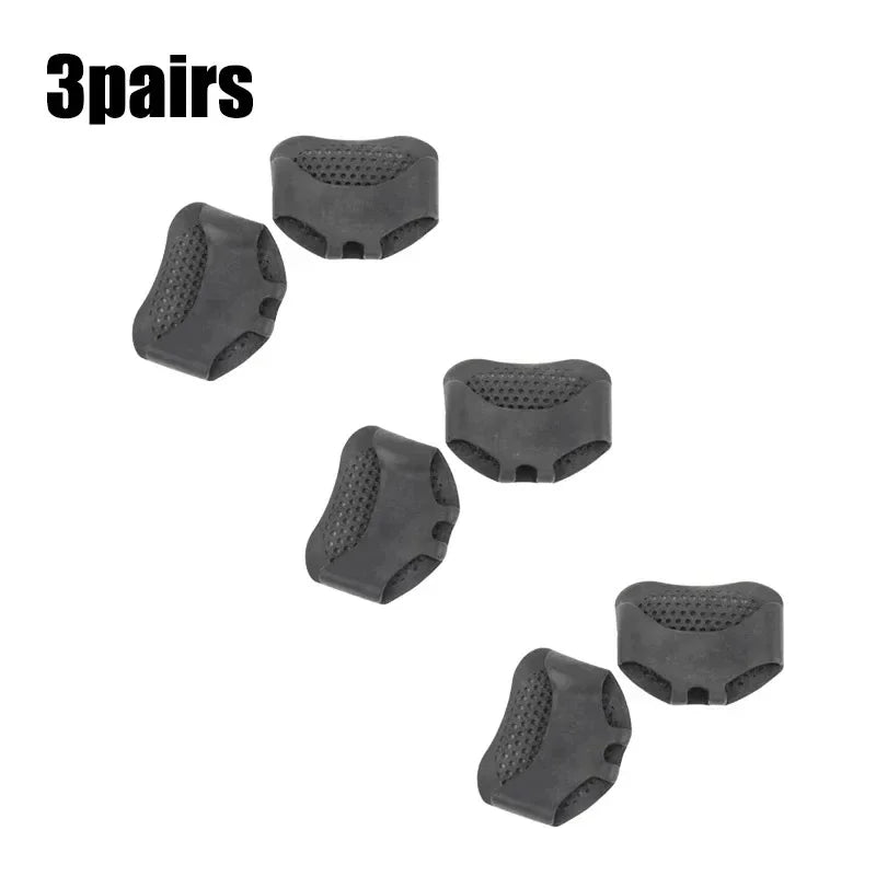 2pcs Silicone Metatarsal Pads Toe Separator Pain Relief Foot Pads Orthotics Foot Massage Insoles Forefoot Socks Foot Care Tool Oasis Select 6pcs black