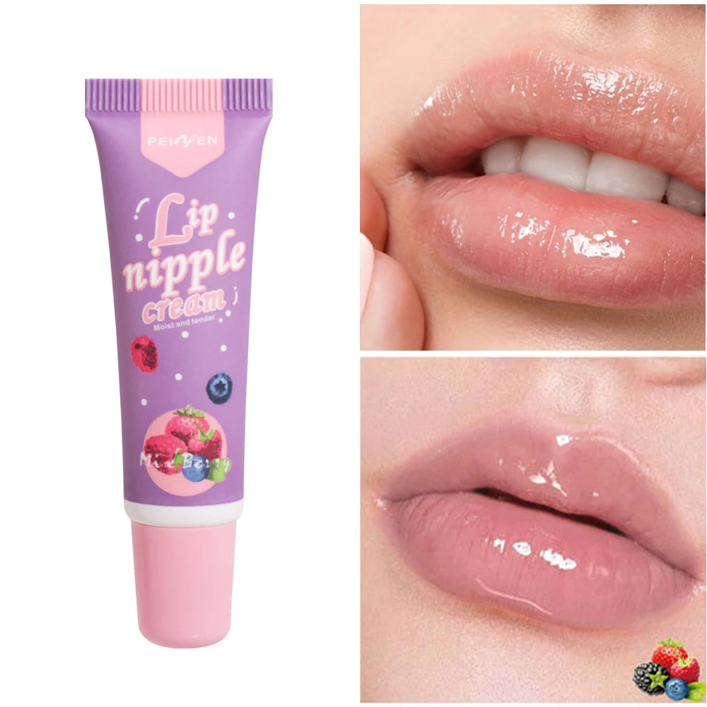 Shimmering Tinted Lip Oil – Argan Oil & Hyaluronic Acid Tinted Lip Oil Oasis Select Mix berry