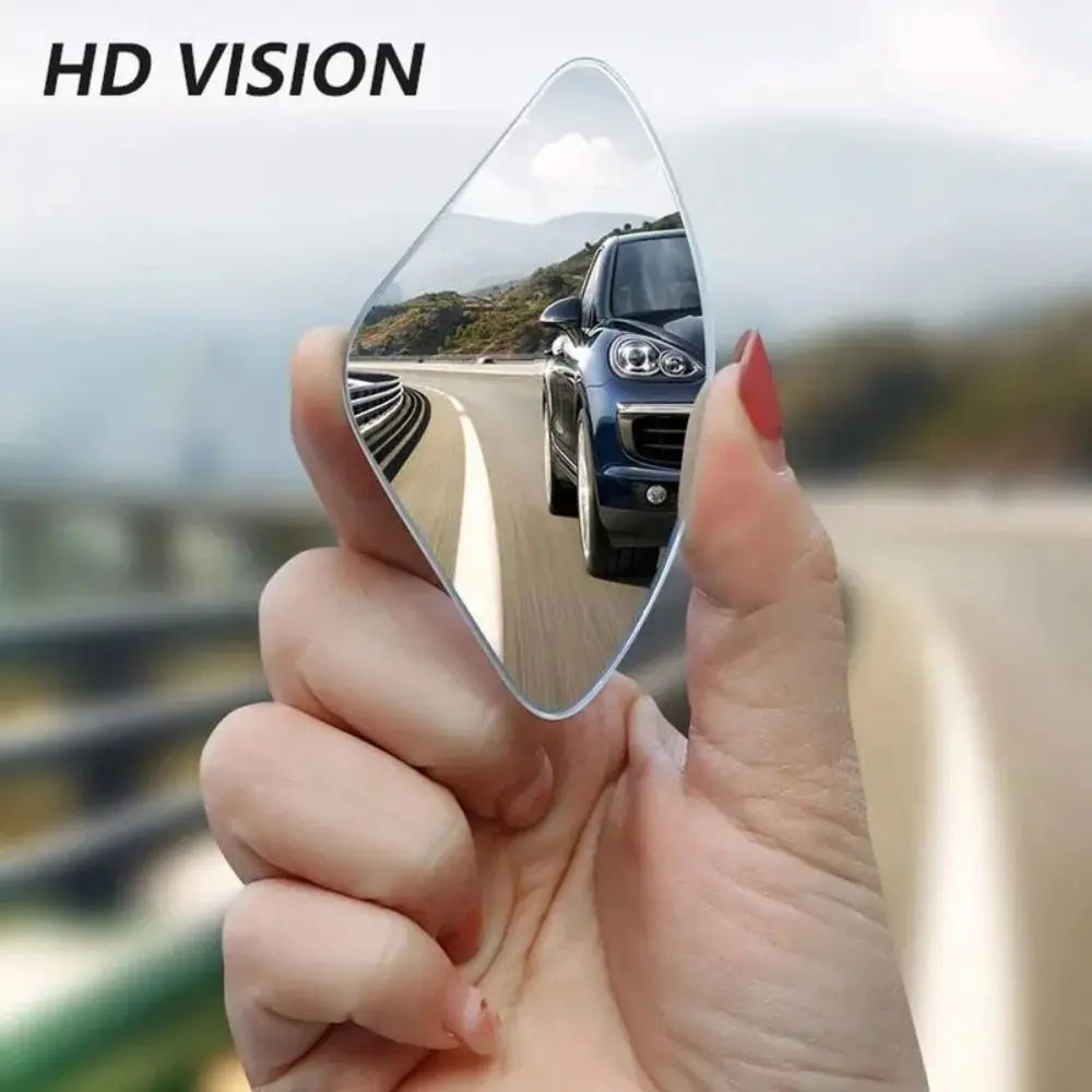 2pcs Car Mirror Wide Angle Car Blind Spot Mirrors 360° Adjustable Auxiliary Rearview Mirrors HD Frameless Small Round Mirror Oasis Select