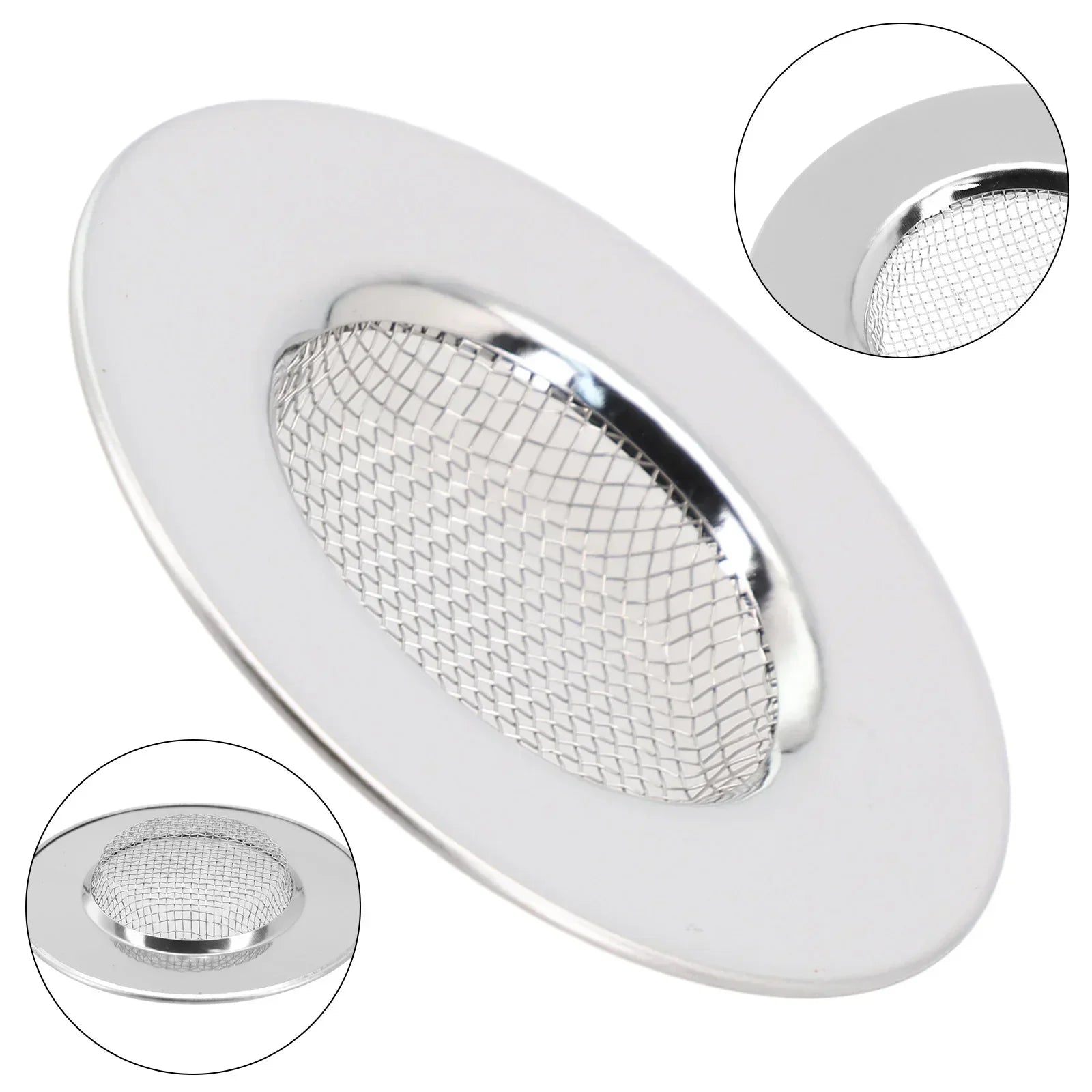 7.5 Cm Bathtub Hair Catcher Stopper Stainless Steel Shower Drain Hole Filter Trap Kitchen Metal Sink Strainer Floor Drain Oasis Select