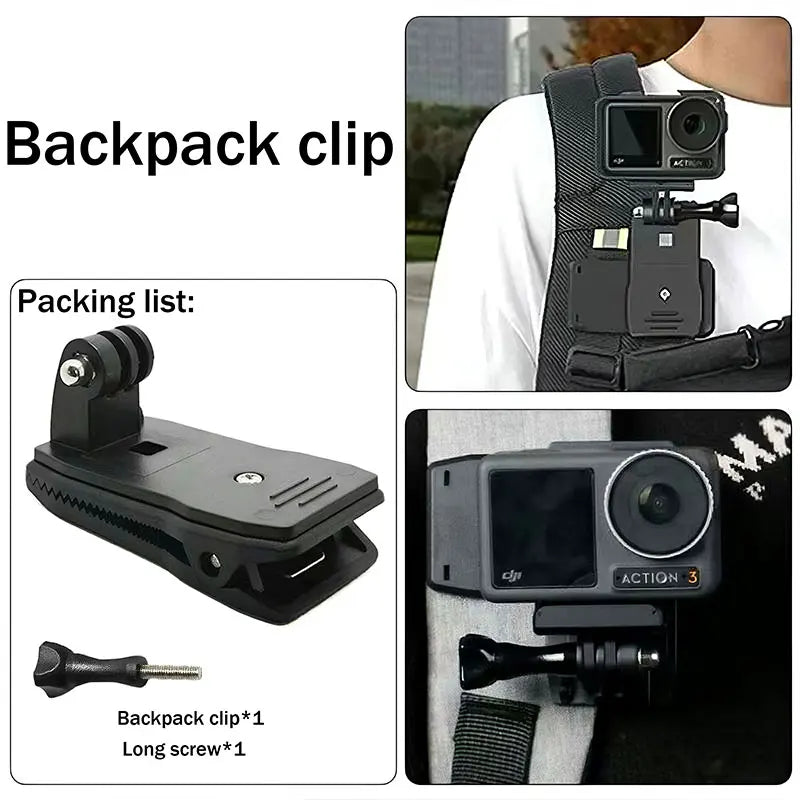 DJI Action 5 Pro/4/3 Accessories Kit – Case, Strap & More