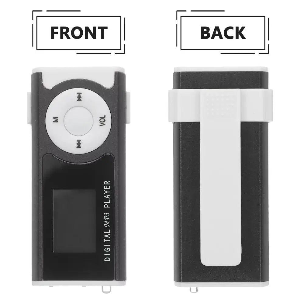 Lossless Sound Portable Mini MP3 Player with LCD Screen Card Slot USB MP3 Music Players Metal Clip Slim Student Walkman Oasis Select