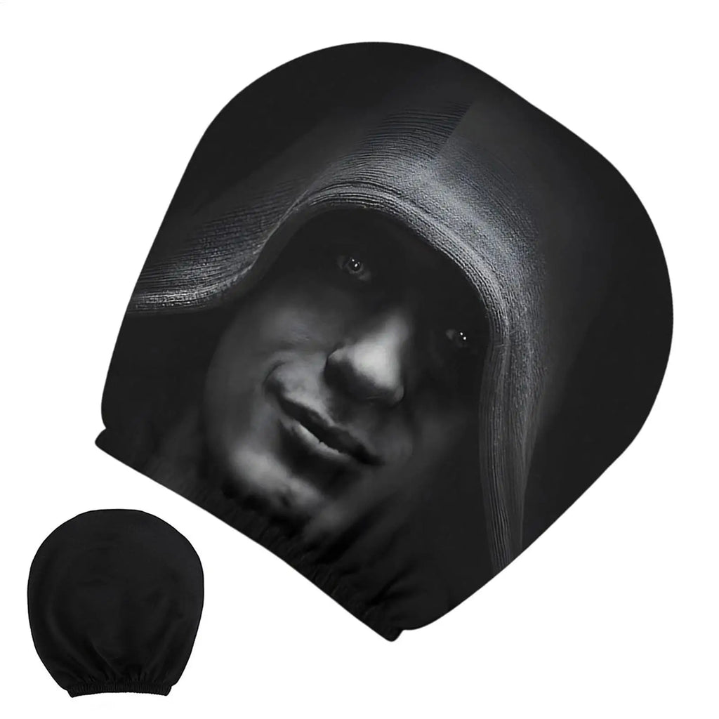 Car Headrest Cover Halloween Stretchy Head Rest Protector Mysterious Figure Pattern Headrest Cover for Automotive Vehicle SUV Oasis Select
