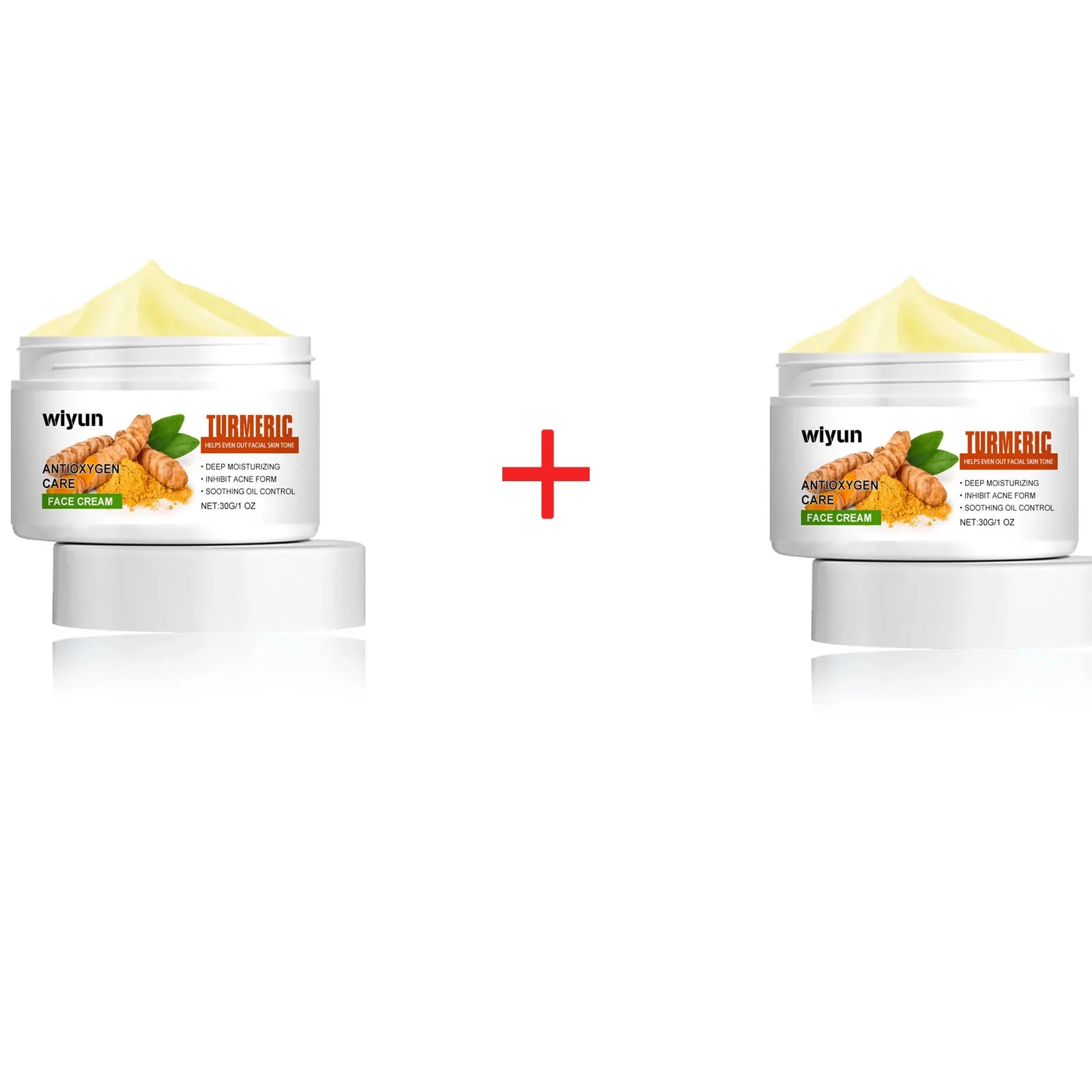WIYUN Turmeric Face Cream – Brightening Freckle & Acne Repair Brightening Face Cream Oasis Select 30gx2pcs