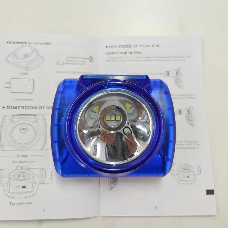 SHINEKNOT IP68 Mining Headlamp | 2×18650 7000mAh LED Light