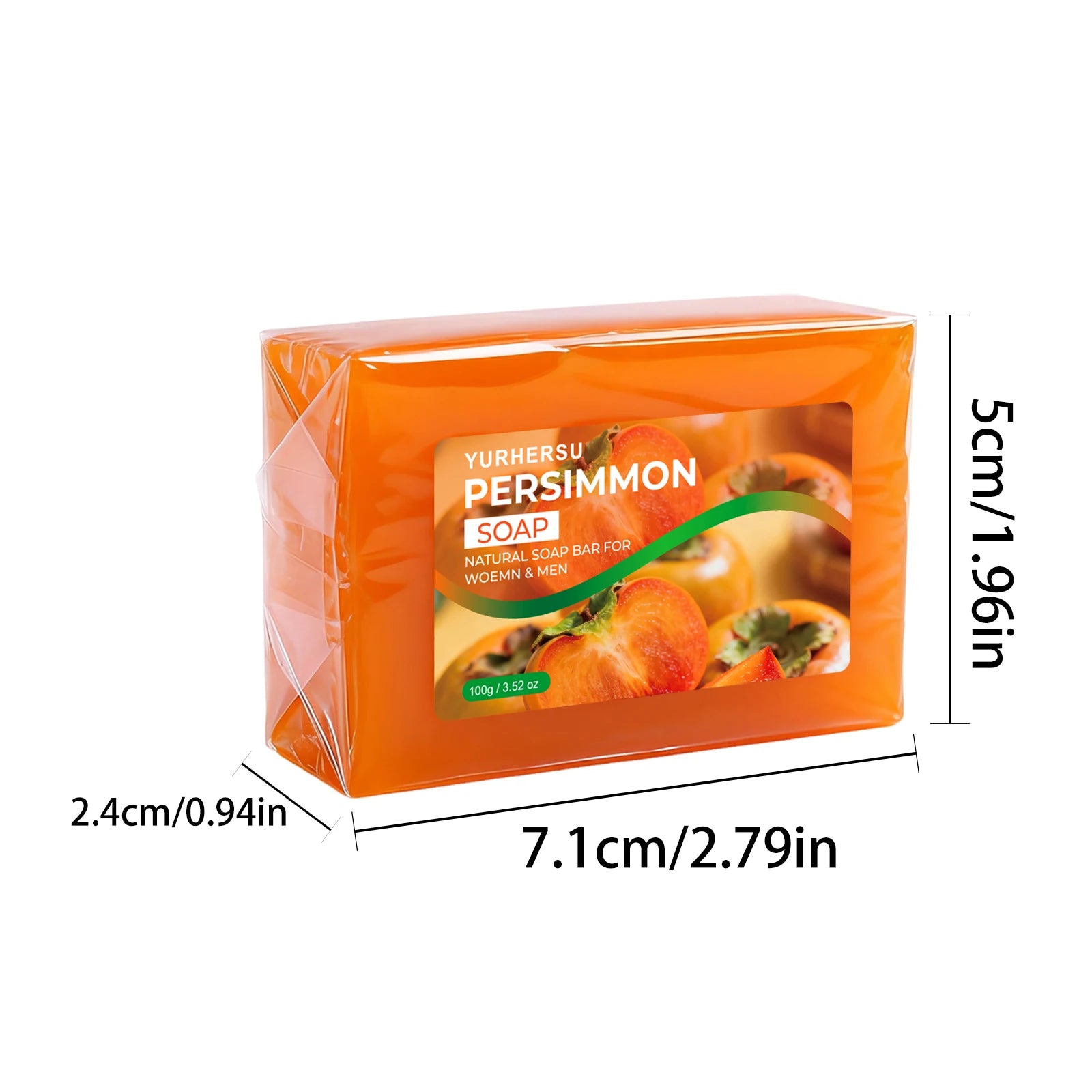 Handmade Persimmon Extract Soap – Brightening & Hydrating Bar Handmade Soap Bar Oasis Select