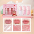 Long Lasting Pearly Lip Gloss Waterproof Mirror Glaze Nourishing Moisturizing Non Stick Lip Oil Set Oasis Select A