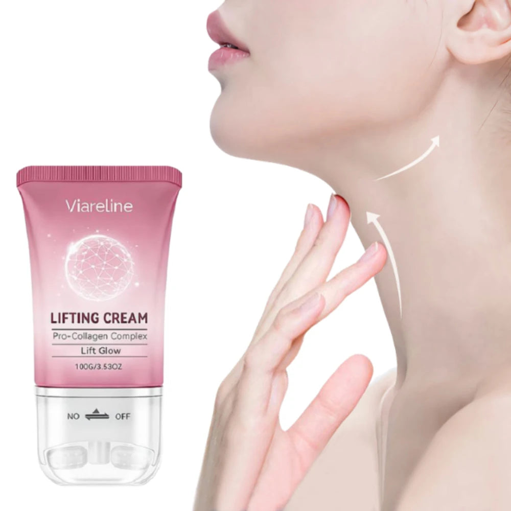 Pro-Collagen Firming Neck Cream With Massage Roller, Lifting, Reduces Fine Lines, Neck Skin Tightening, Anti-Aging, Necks Care Oasis Select
