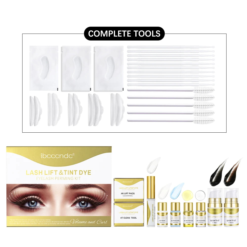 Brow Lamination & Lash Lift Tint Kit – Semi-Permanent Pro Set Brow & Lash Kit Oasis Select