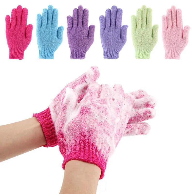 Exfoliating Bath Gloves – Deep Scrub Shower Mitt for Men & Women Exfoliating Bath Gloves Oasis Select