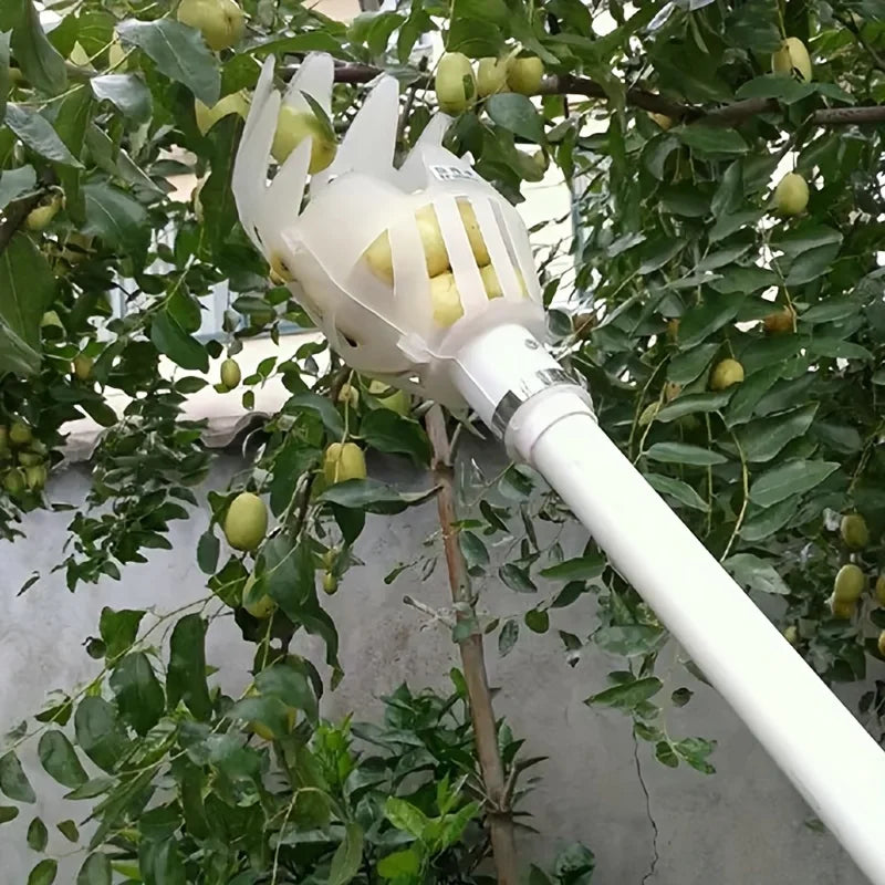 Yellow Polypropylene Fruit Picker Lightweight Reusable Ergonomic for Garden Harvesting Orchard Farm Food Safe Tool 1PC Oasis Select