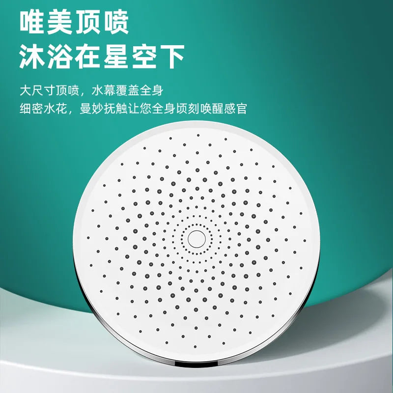 New 10 inch Big Panel Rainfall Shower Head,High Pressure Shower Head,Water Saving,Top Rain Shower Faucet Bathroom Accessories Oasis Select
