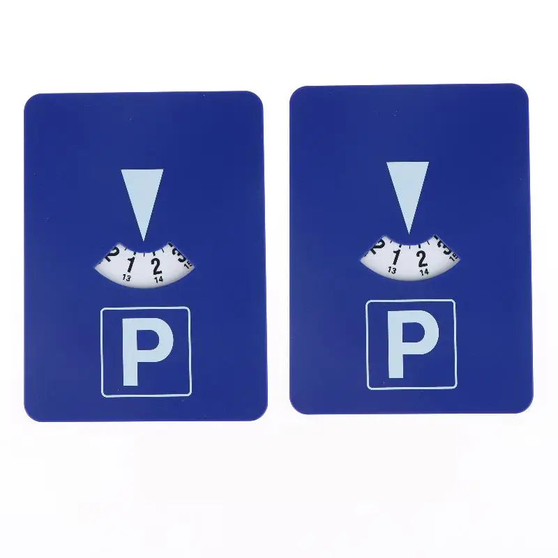 Car Parking Timer Card Time Display Parking Disc Portable Adjustable Time Indicator Portable Clock Tool For Car Windshield Oasis Select 2PCS