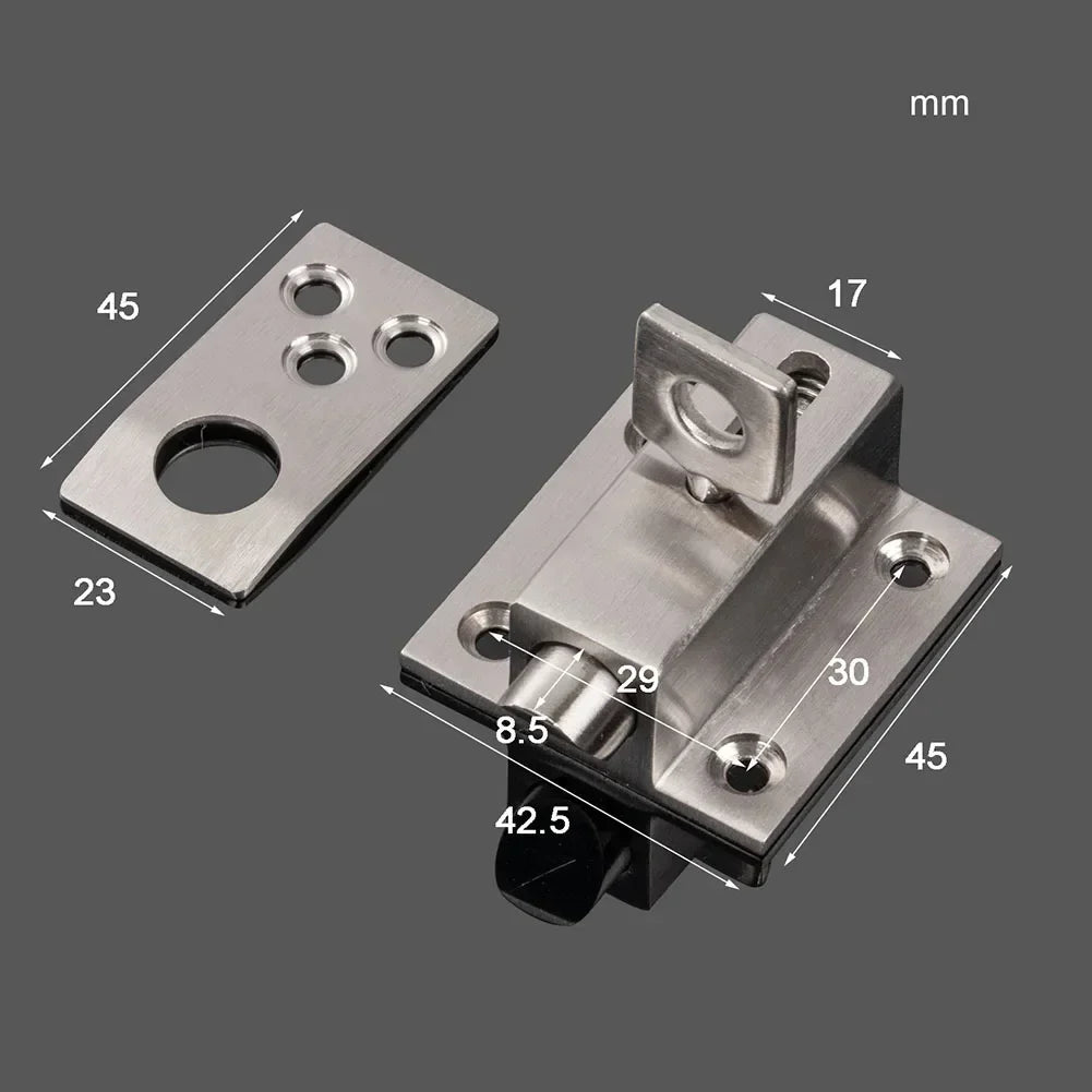 Stainless Steel Self-closing Spring Anti-theft Latch Automatic Latch Door Latch Home DIY Decoration Hardware Accessories Oasis Select