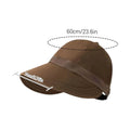 Wide Brim Visor Caps Adjustable Summer Sunhat Outdoor Travel Beach UV Protection Baseball Hats for Beach Travel Vacation Oasis Select Coffee