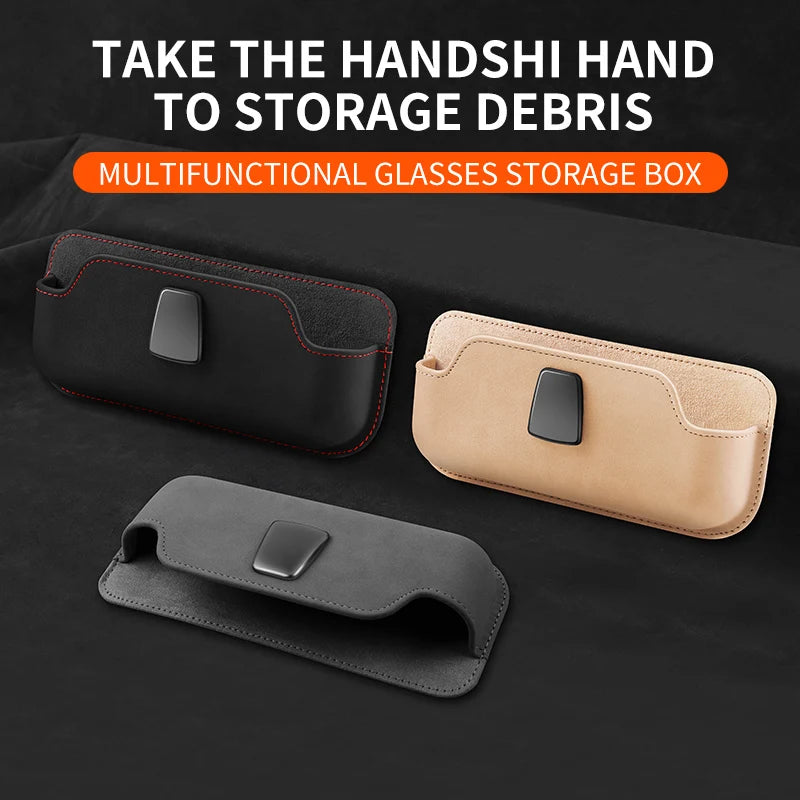 Car Sun Visor Sunglasses Holder & Multi-Function Storage Clip