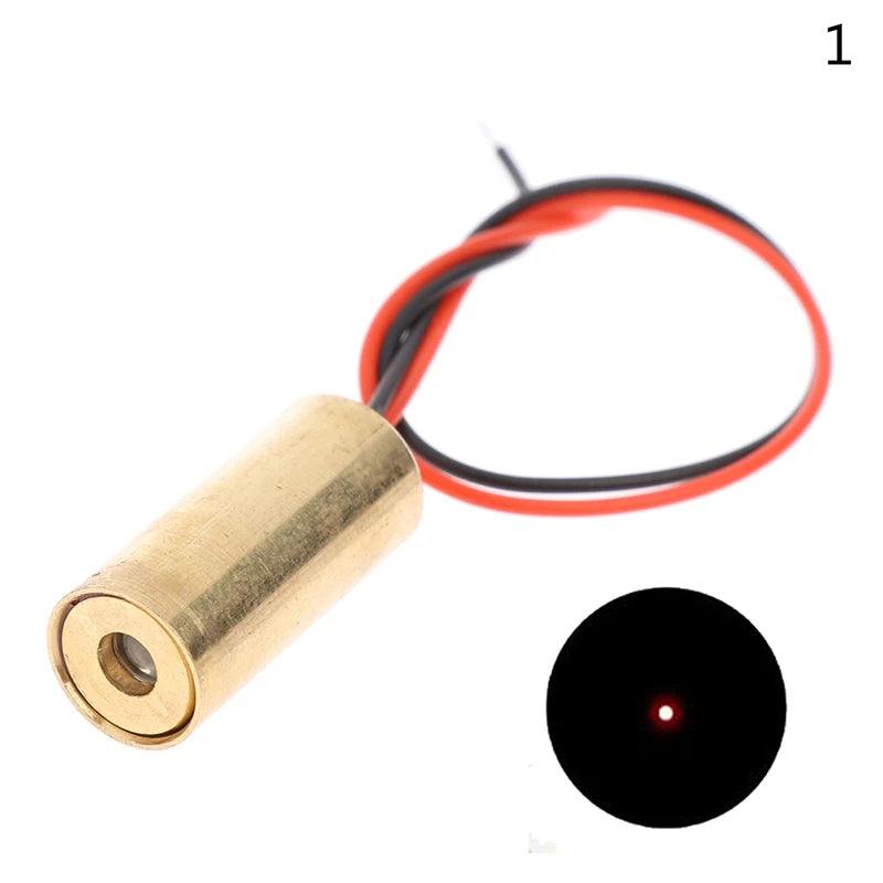 Laser Head 650nm 9mm 3V 50mW Laser Cross Diode Module Red Copper Head Line / Point / Cross Laser Diode Oasis Select 1spot
