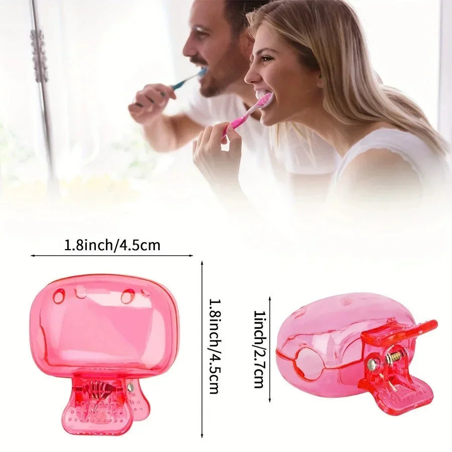 Toothbrush Covers Portable Toothbrush Protector Coverings Clips Tooth Brush Storage Head Cover Cap Tooth Brush Covers for Kids Oasis Select