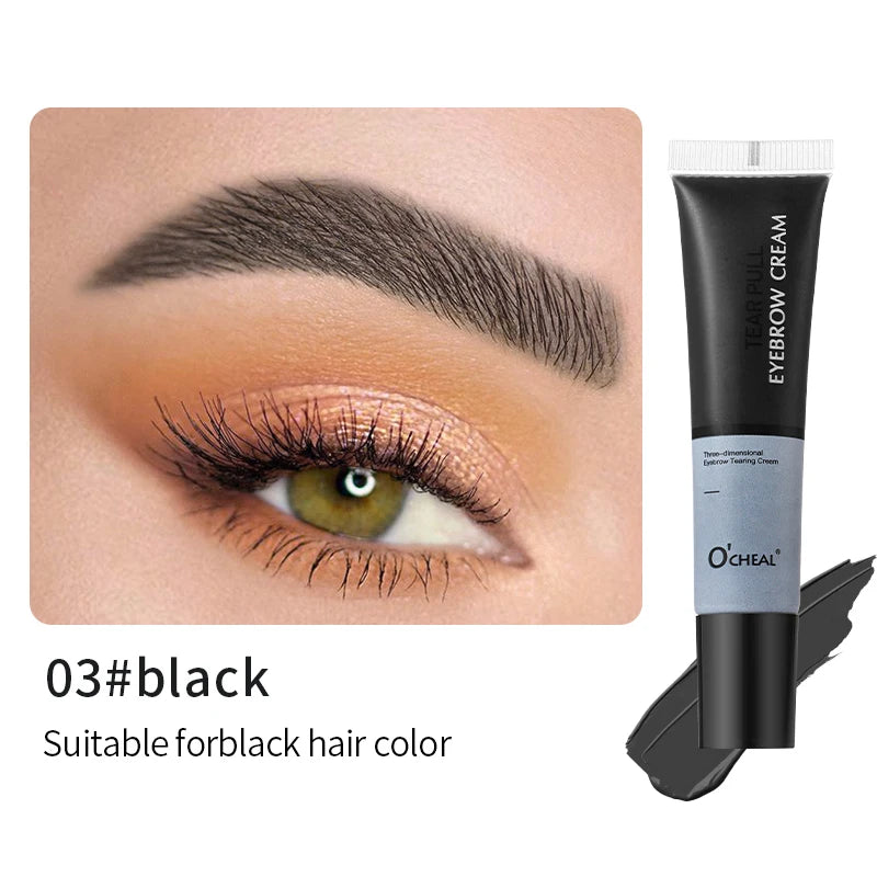 Tear-Off Eyebrow Dye Cream – Waterproof & Natural Look Eyebrow Dye Cream Oasis Select 03 Black