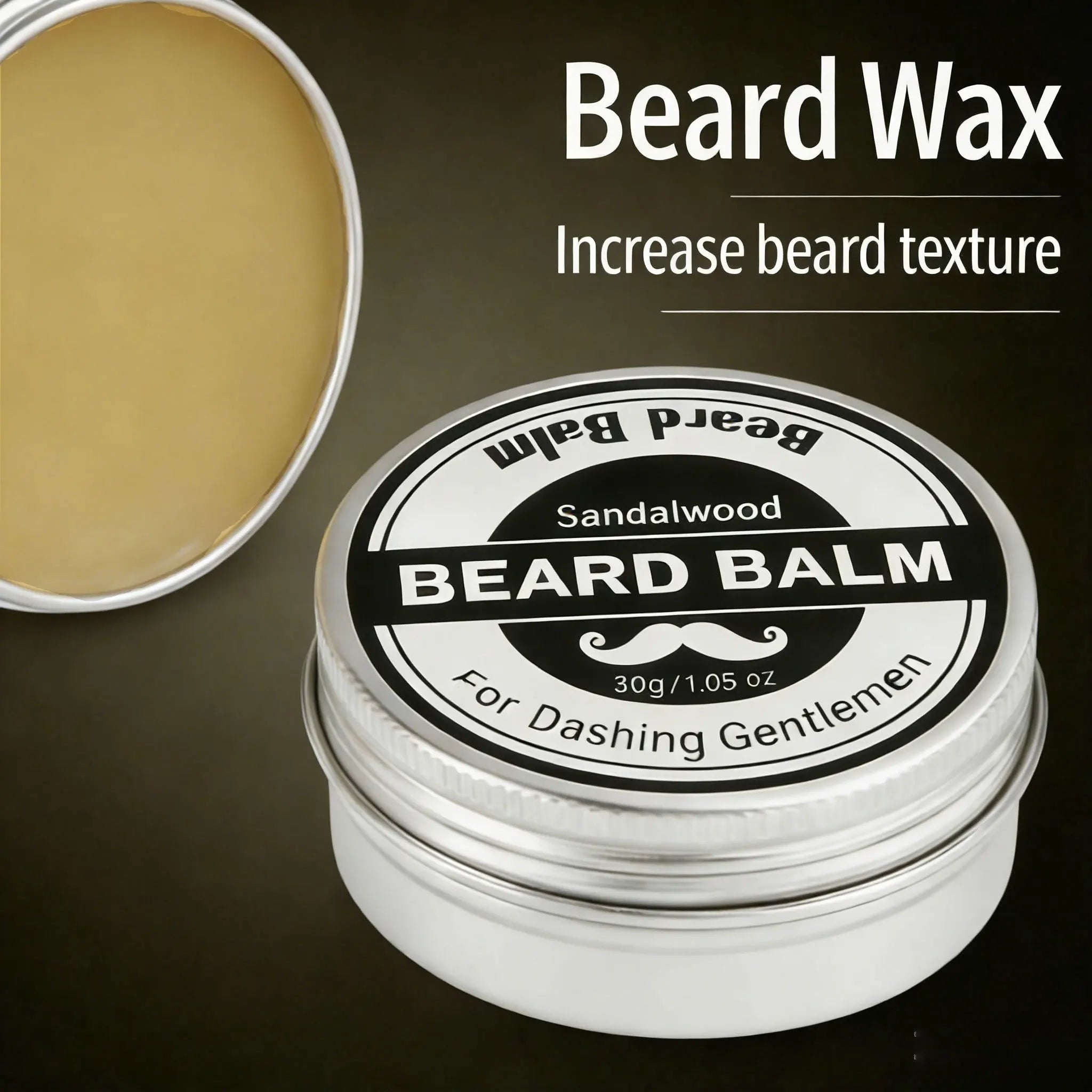 YURHERSU Strong Hold Beard Wax 30g – Matte Finish for Men Beard Styling Wax Oasis Select
