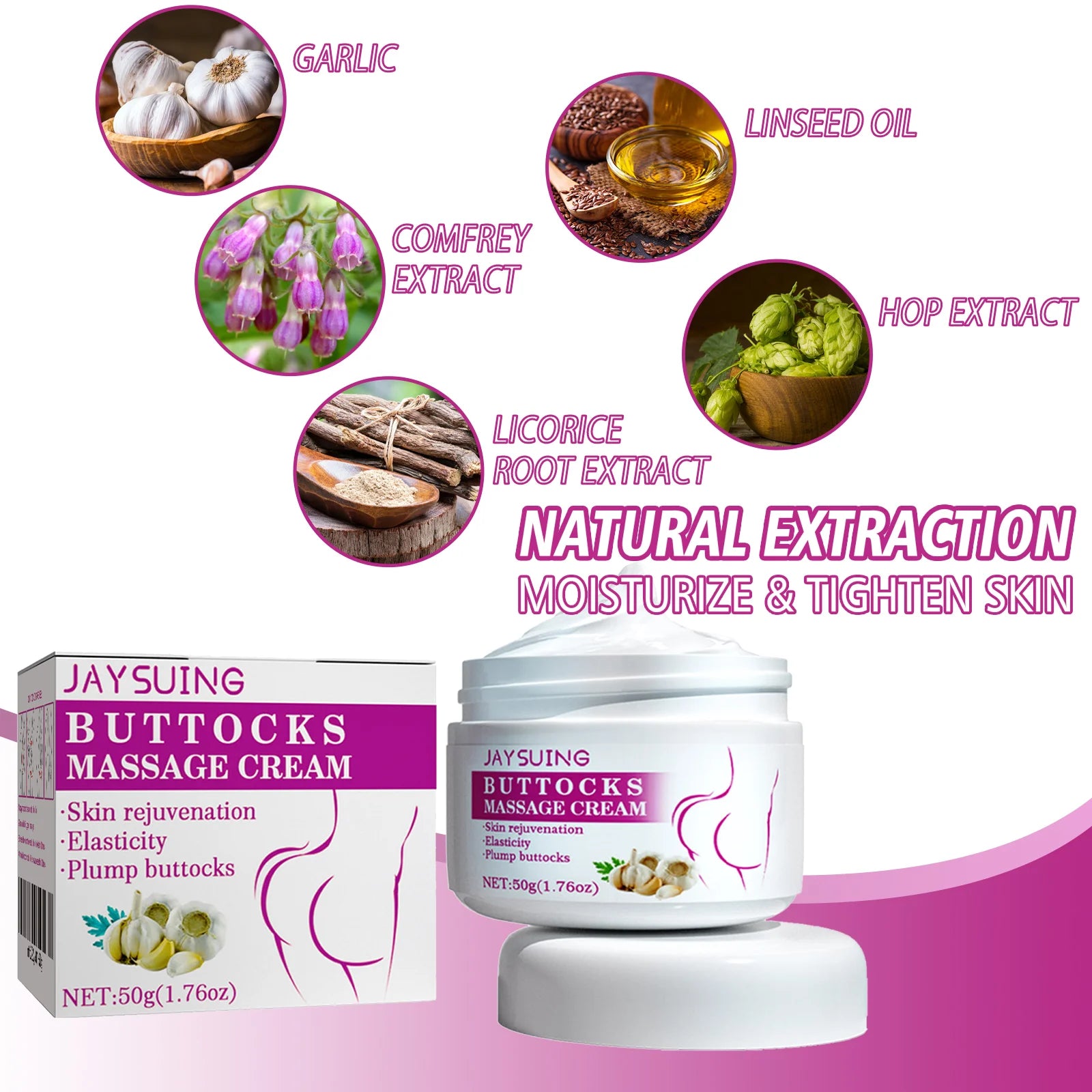 Hip Buttock Care Cream Women Butt Firming Lifting Shaping Moisturizing Body Massager Lotion Peach Plump Buttocks Care Cream Oasis Select
