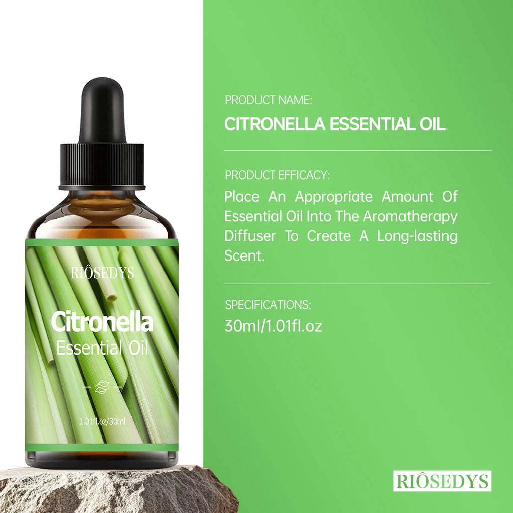 Citronella Essential Oil – Massage, Hair Care & Diffuser