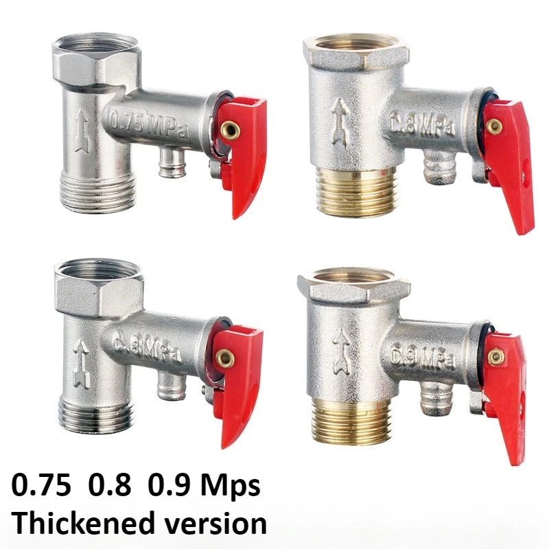 Brass Durable Adjustable Pressure Relief Valve Safety Valve Is Used To Protect Closed Water Systems From Overpressure Effects Oasis Select