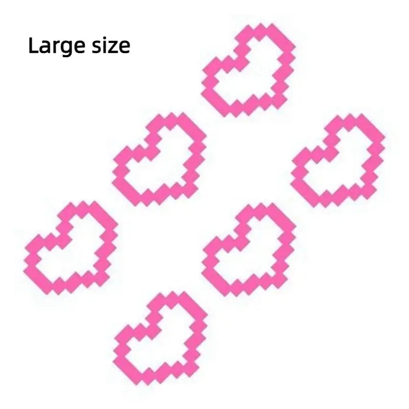 Sheet Waterproof Car Window Décor - Mosaic Heart Pixel for Headlights and Taillights Oasis Select A4
