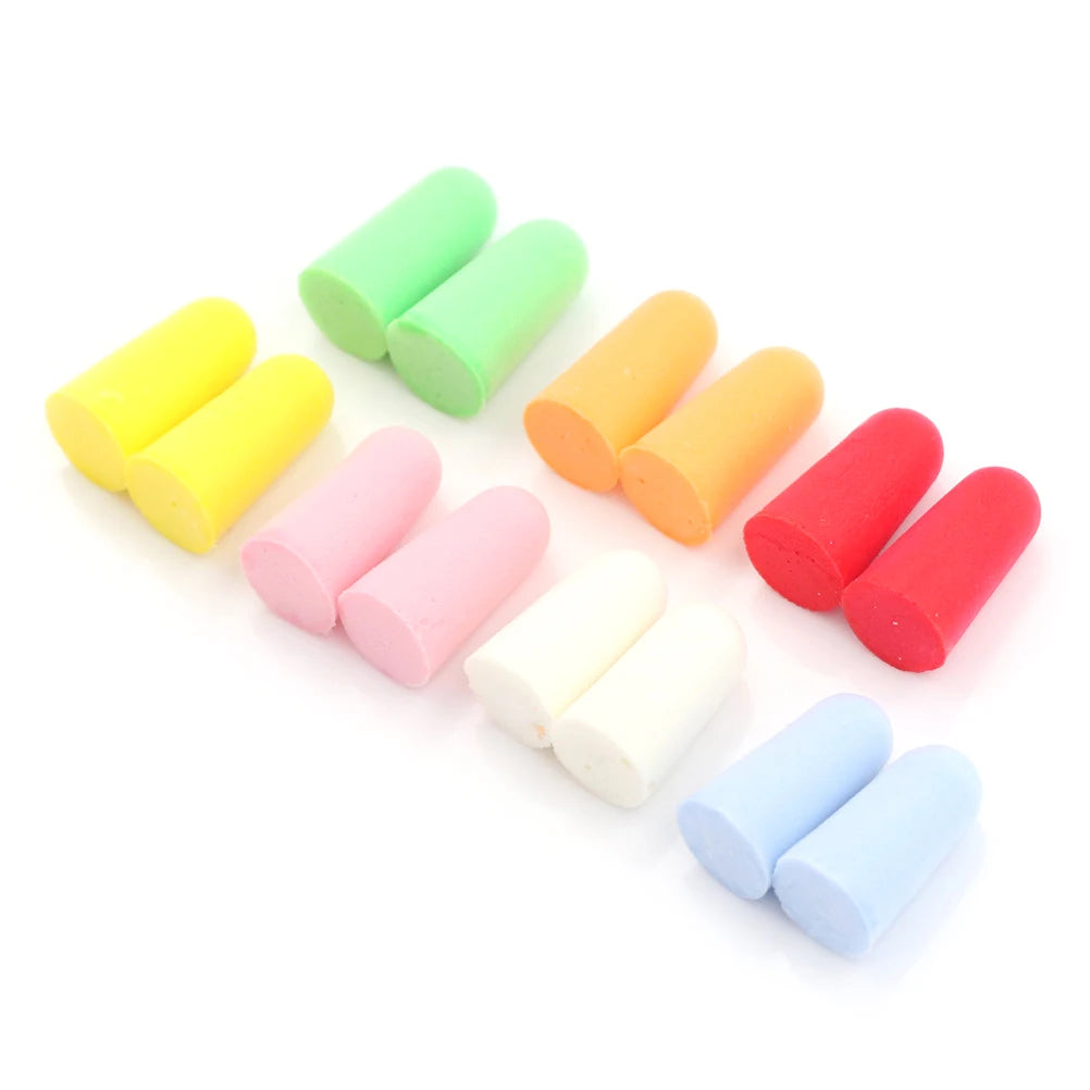 20pcs Universal Ultra Soft Foam Earplug Noise Cancelling Rebound Ear Plugs For Sleeping Snoring Work Loud Sound Reduction Oasis Select