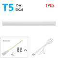 High Efficiency Saves 50% Energy T5 LED Tube 5W 50cm 2835SMD Chip,Replacement for Fluorescent Tubes Bulb,85-265V Home Lighting Oasis Select 1XTube With US Plug Warm White