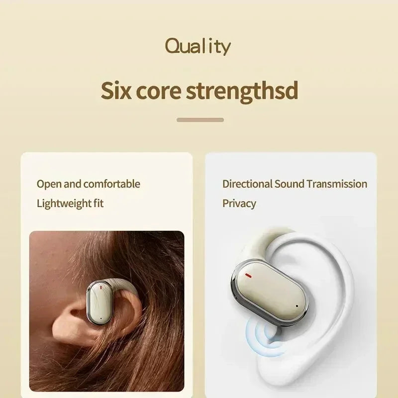 Wireless Ear Hanging Headset, Noise Reduction Hanging Earphones, Waterproof Ear Earphones For Sports Work Running Walking Oasis Select