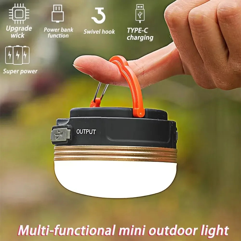 10W 1800MAH COB+LED Camping Lantern USB Rechargeable High Power Portable Tents Lamp Outdoor Hiking Night Fishing Hanging Lamp Oasis Select