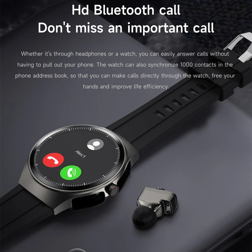 Music Smartwatch With Built-in Headphones 1.43-inch AMOLED HD Screen Heart Rate Health Monitoring Men's Watch Women Sports Modes Oasis Select