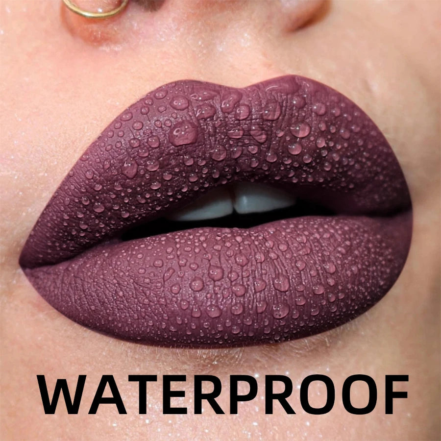 MCD 19-Shade Matte Velvet Liquid Lipstick – Waterproof Lip Glaze