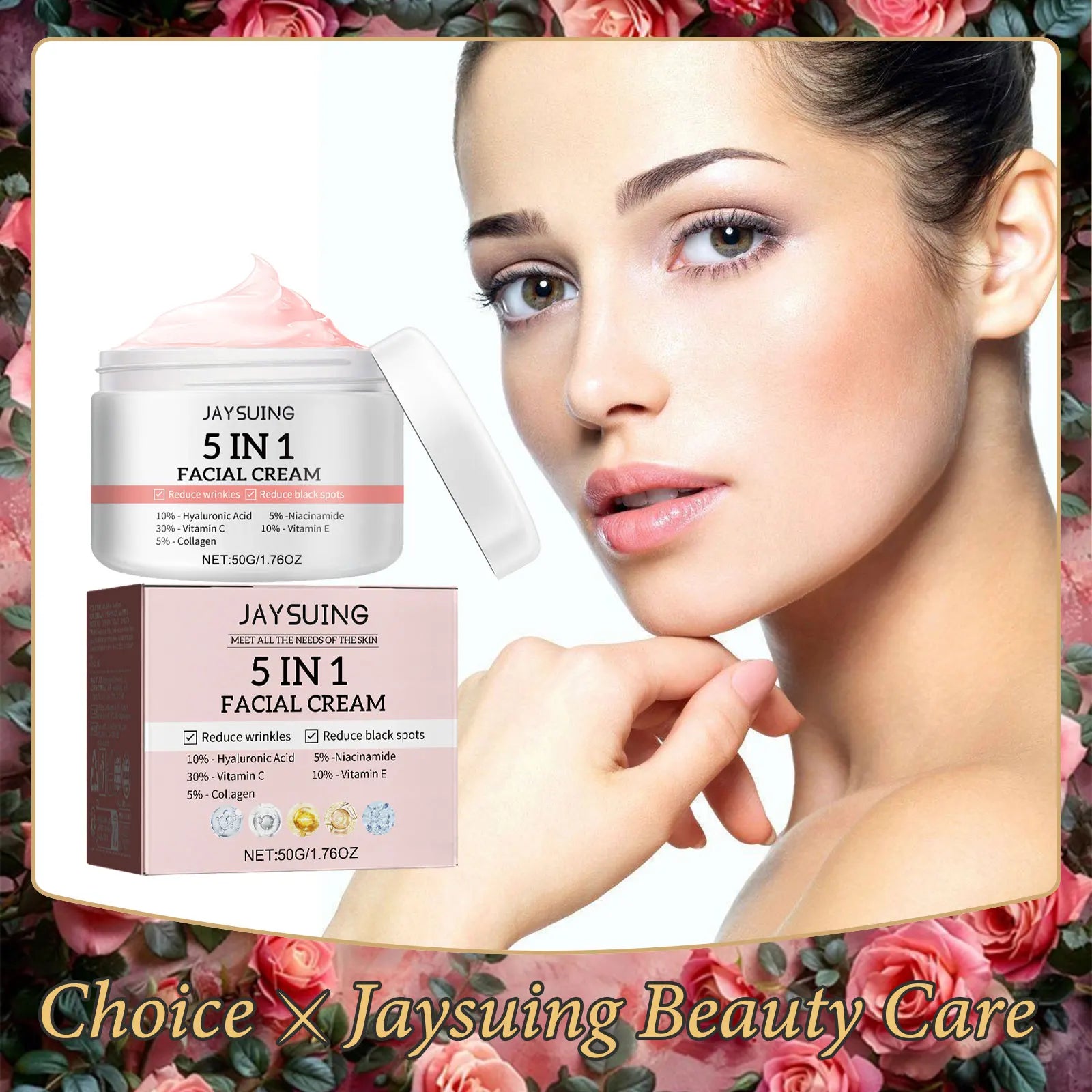 Jaysuing 5-in-1 Face Cream – Anti-Aging, Brightening & Firming Brightening Face Cream Oasis Select