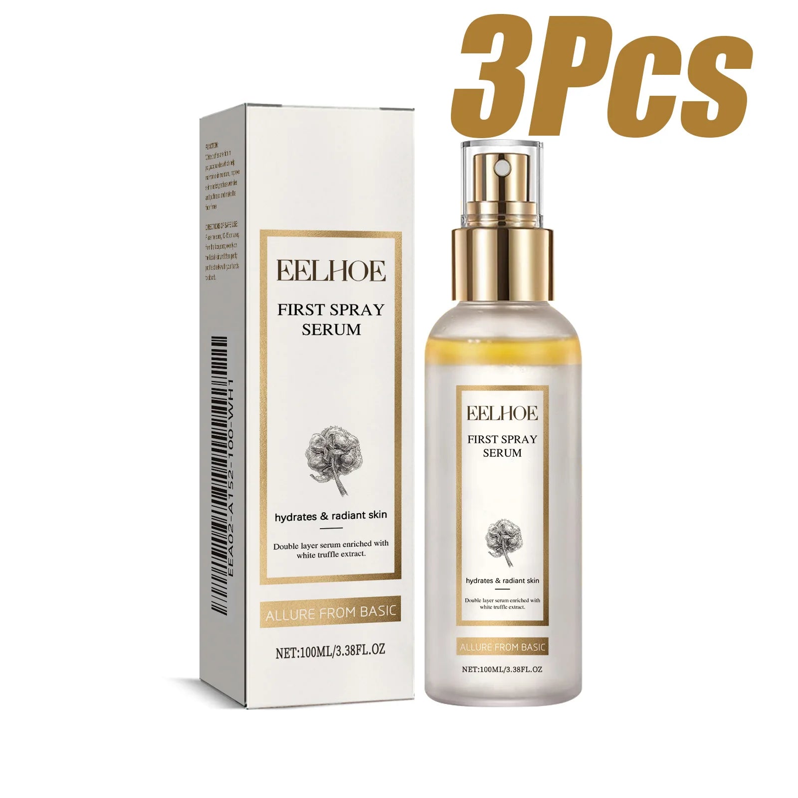 White Truffle Moisturizing Spray Hydrating Face Mist Moisturizing Shrink Pores Oil Control Brightening Skincare Oasis Select 3 x 100ml Boxed