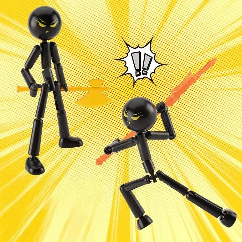 3D Printed Stickman Mannequin Action Figure, Novelty Multi-Jointed Assembled Robot Toy Set Oasis Select A2