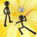 3D Printed Stickman Mannequin Action Figure, Novelty Multi-Jointed Assembled Robot Toy Set Oasis Select A2