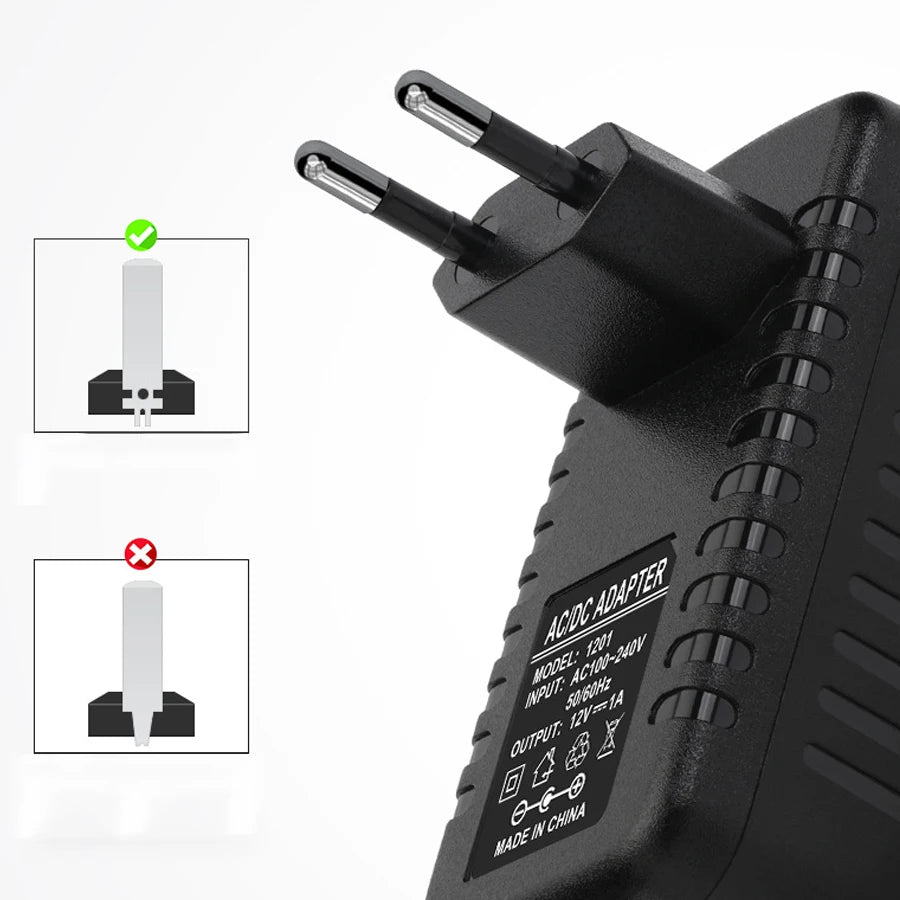 12V DC Power Supply Adapter 1A/2A/3A – LED Strips & Routers Power Supply Adapter Oasis Select