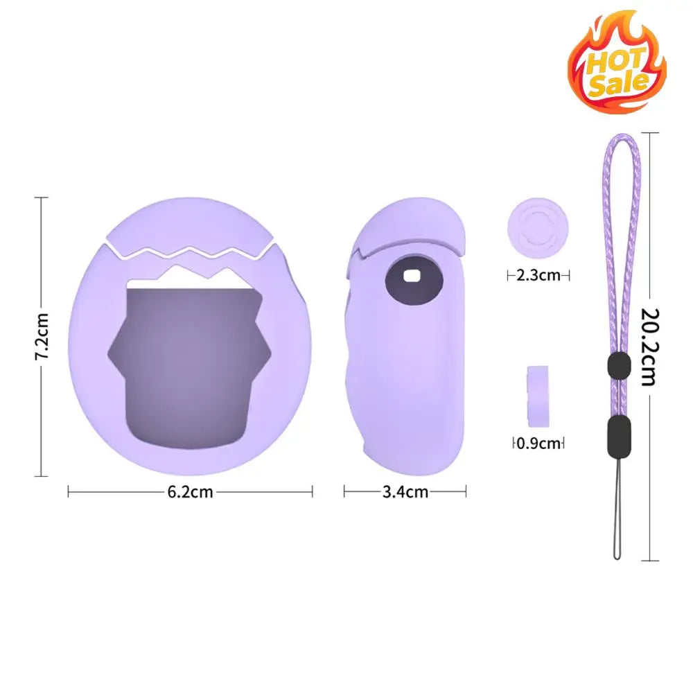 Silicone Cover with Thumb Grips & Lanyard Soft Silicone Case Silicone Full Cover Case for Tamagotchi Paradise Game Accessories Oasis Select