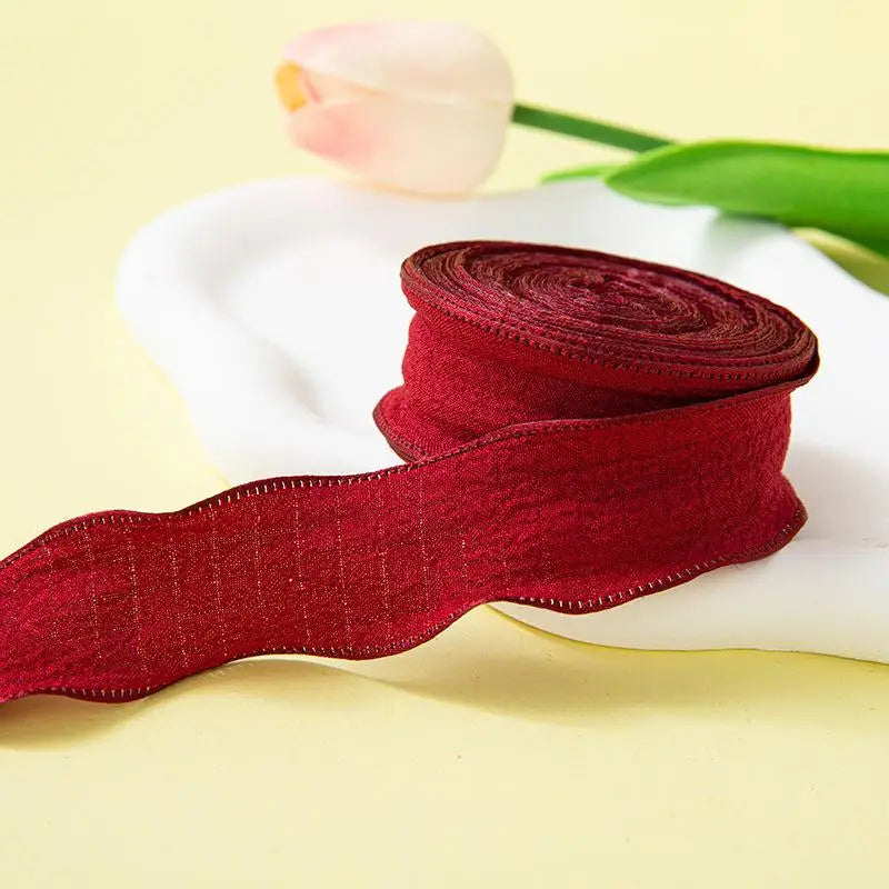 Fishtail Ruffled Linen Ribbon Roll – Weddings, Gifts & Crafts