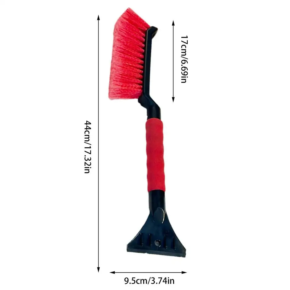 Winter Car Windshield Ice Scrapers 2 In 1 Ice Scraper And Brush Foam Grip Window Ice Scraper Snow Cleaner tool For Car SUV Sedan Oasis Select Red