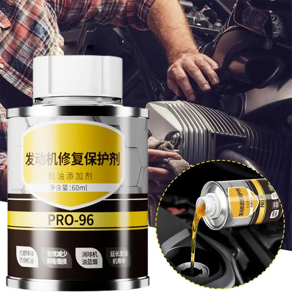 Engine Repair Additive 60ml Cars Engine Anti-Wear Protective Oil Safe Gentle Vehicle Care Cleaner Supplies for Sedans Trucks Oasis Select