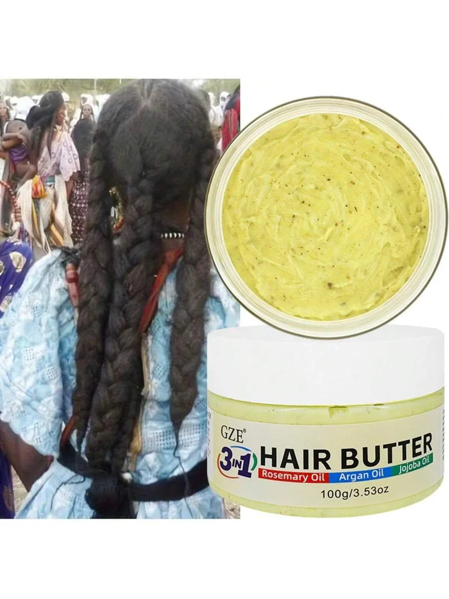 GZE 3-in-1 Hair Butter Cream – Rosemary, Argan & Jojoba