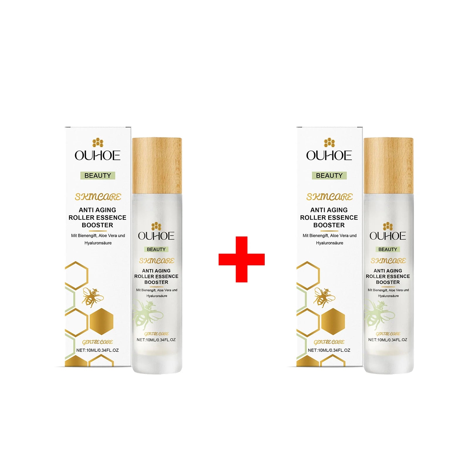 Anti Aging Roller Essence for Face Firms and Smoothes Fine Lines Bee Venom Night Rollerball Serum Hydrating Tighteing Skin Care Oasis Select 2pcs