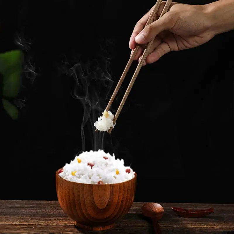 10 Pairs New Natural Rosewood Chopsticks Reusable Healthy Chinese Wooden Chop Sticks Sushi Food Stick Tableware Kitchen Utensils Oasis Select