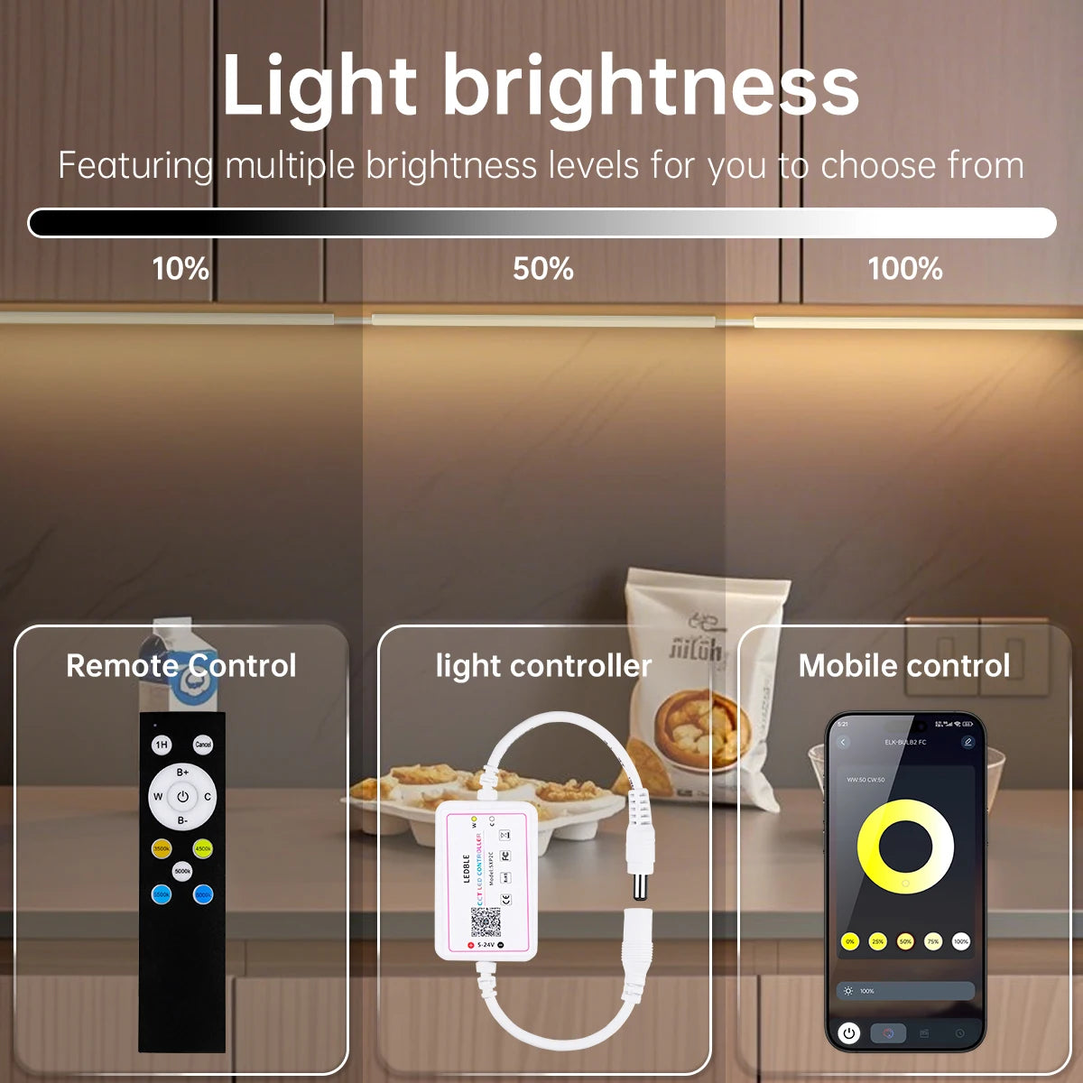 LED Wall Light Tube CCT Adjustable in 6 colors,Remoter/Bluetooth Control Brightness Dimming,Ceiling Acoustic Panel Decor Lightin Oasis Select