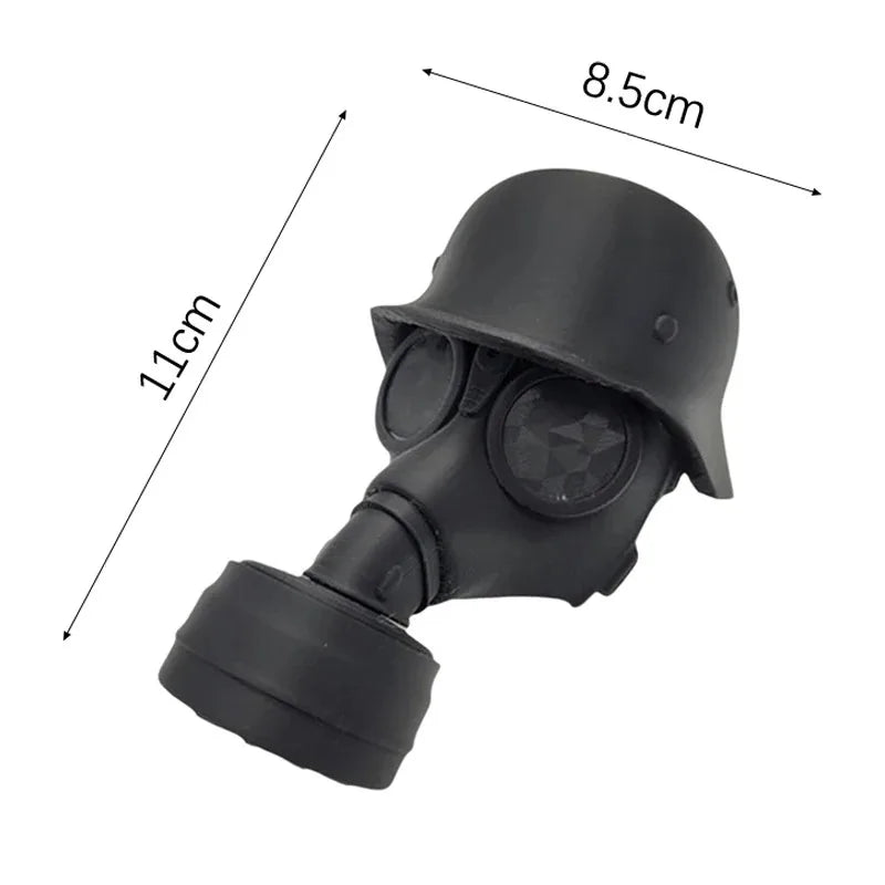 Trailer Hitch Cover With Steel Helmet And Gas Mask 3D Printed Trailer Hitch Ball Cover Prevent Receiver Tube From Rusting Oasis Select