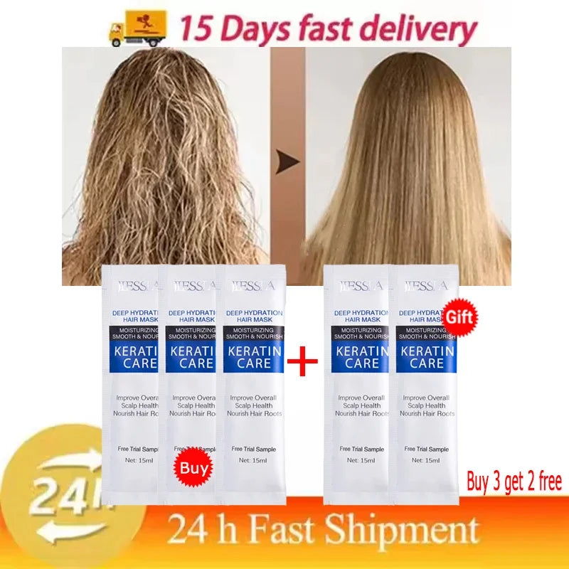Keratin Hair Mask – Smooth, Moisturise & Control Frizz Fast